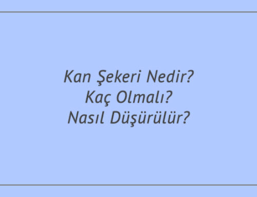 Kan Şekeri Nedir? Kaç Olmalı? Nasıl Düşürülür?